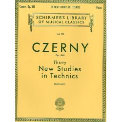 Carl Czerny: Thirty New Studies In Technics Op. 849