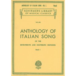 Anthology Of Italian Song Of The 17th And 18th Centuries Book I