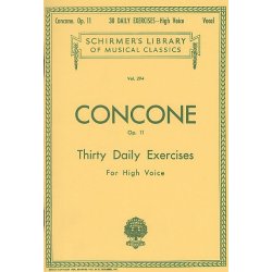 Giuseppe Concone: Thirty Daily Exercises Op.11 For High Voice