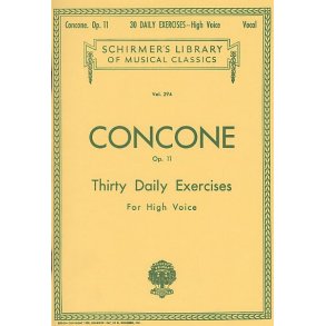 Giuseppe Concone: Thirty Daily Exercises Op.11 For High Voice