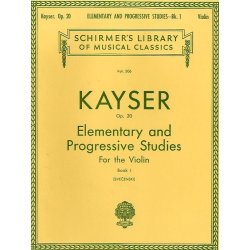 H. E. Kayser: Thirty-Six Elementary And Progressive Studies For Violin Op. 20 Book One