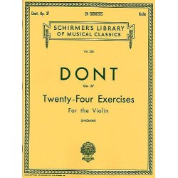 Jacques Dont: Twenty-Four Exercises For The Violin Op.37