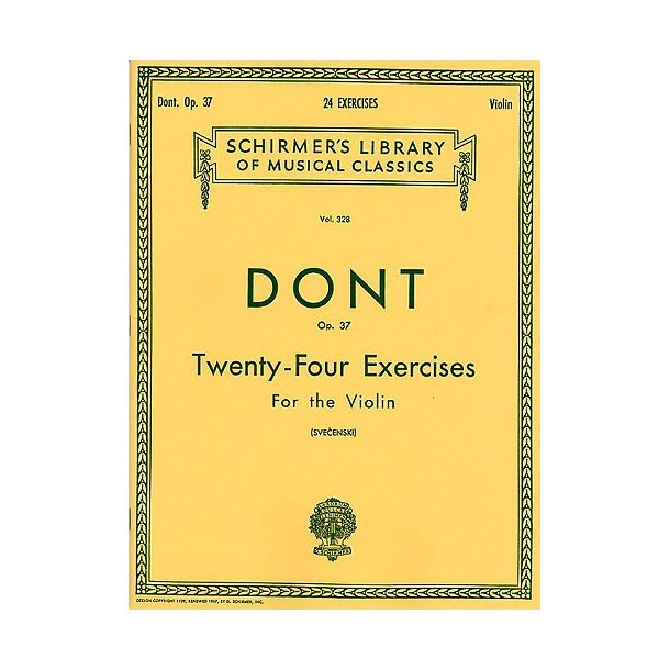 Jacques Dont: Twenty-Four Exercises For The Violin Op.37