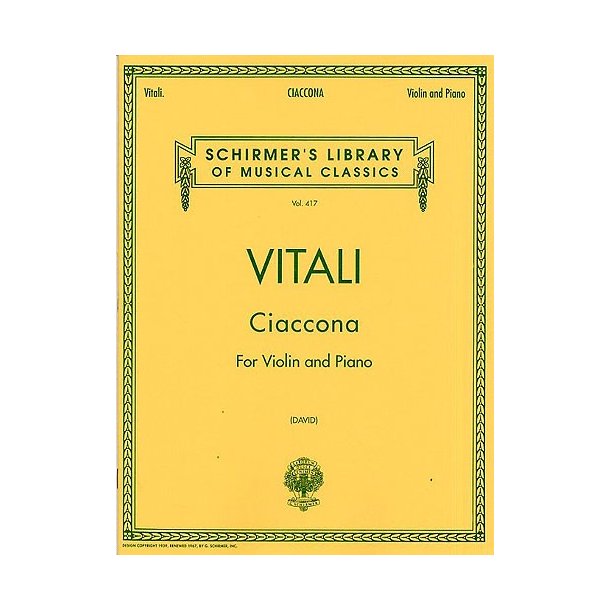 Tommaso Vitali: Ciaccona For Violin