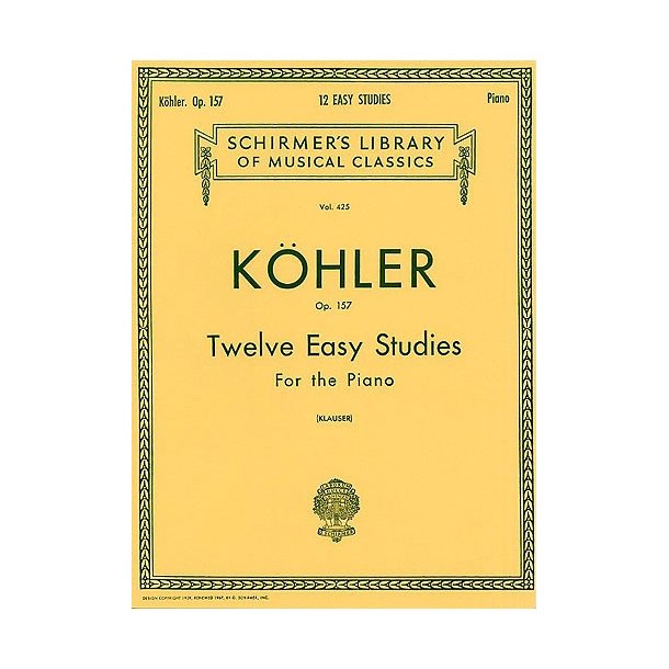 Louis Kohler: Twelve Easy Studies For Piano Op.157