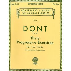 Jacques Dont: Thirty Progressive Exercises For The Violin Op.38