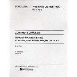 Gunther Schuller: Woodwind Quintet (Parts)
