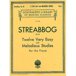 Louis Streabbog: Twelve Very Easy And Melodious Etudes Op.63 (Grade 1)