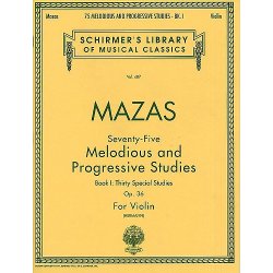 Jacques F. Mazas: 75 Melodious And Progressive Studies Op.36 Book 1