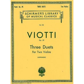 Giovanni Battista Viotti: Three Duets For Two Violins Op.29