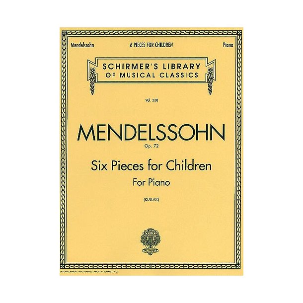 Felix Mendelssohn: Six Kinderstucke Op.72