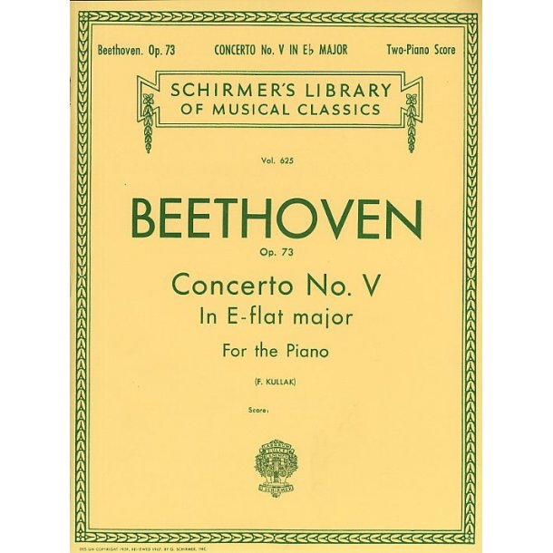 Ludwig Van Beethoven: Concerto No.5 In E-Flat 'Emperor' Op.73 (2 Piano Score)