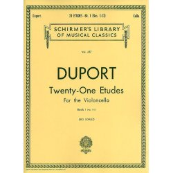 Jean-Louis Duport: 21 Etudes For Solo Cello Book 1 (Nos. 1-13)