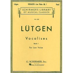 B. Lutgen: Vocalises Book One For Low Voice