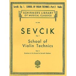 Otakar Sevcik: School Of Violin Technics Op.1 Book 2 (2nd-7th Positions)