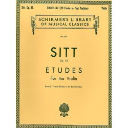 Hans Sitt: Etudes For Violin Op.32 Book 1 (First Position)