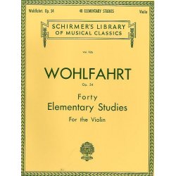 Franz Wohlfahrt: Forty Elementary Studies For Solo Violin Op.54