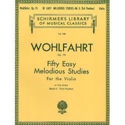 Franz Wohlfahrt: Fifty Easy Melodious Studies For Solo Violin Op.74 Book 2