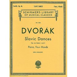 Antonin Dvorak: Slavonic Dances Op.46 Books 1 And 2 (Piano Duet)