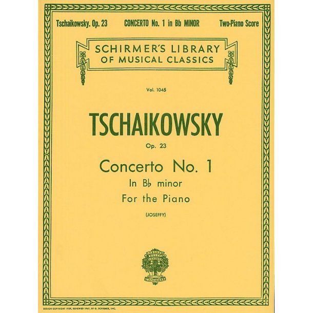 Pyotr Ilyich Tchaikovsky: Piano Concerto No.1 In B Flat Minor Op.23 (2 Piano Score)
