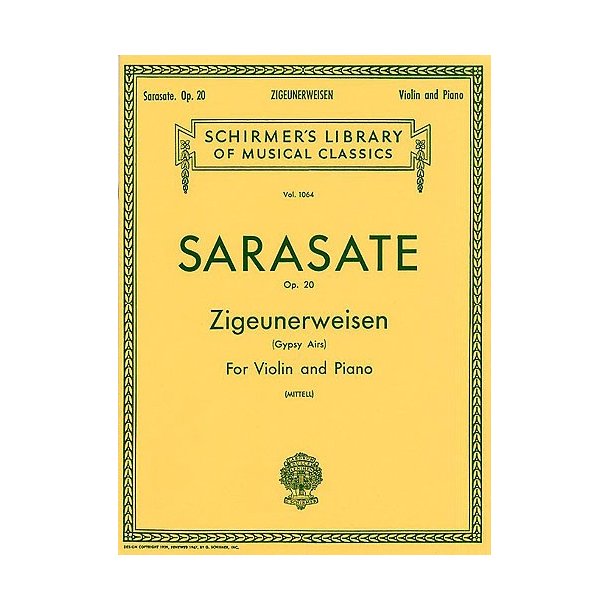 Pablo De Sarasate: Zigeunerweisen (Gypsy Airs) Op.20