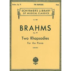 Johannes Brahms: Two Rhapsodies Op.79