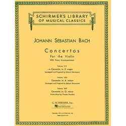 Johann Sebastian Bach: Violin Concerto In E Major (Violin/Piano)