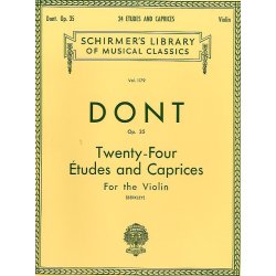 Jakob Dont: 24 Etudes And Caprices For The Violin (Berkley)