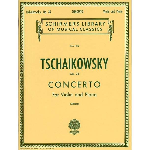 Tchaikovsky: Violin Concerto Op.35 (Violin/Piano)