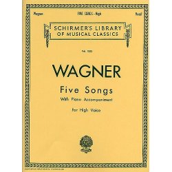 Richard Wagner: Five Songs For High Voice