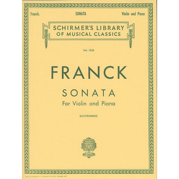Cesar Franck: Sonata In A For Violin And Piano