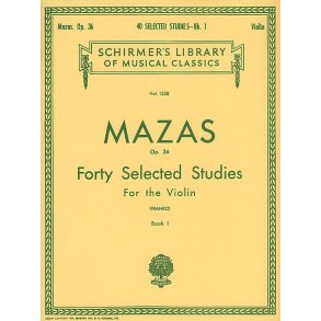 Jacques F. Mazas: Forty Selected Studies For The Violin Op.36 Book I