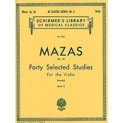 Jacques F. Mazas: Forty Selected Studies For Violin Op.36 Book 2