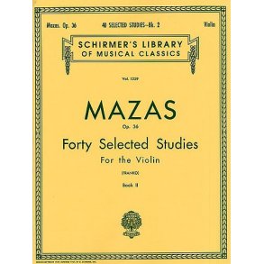Jacques F. Mazas: Forty Selected Studies For Violin Op.36 Book 2