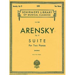 Anton Arensky: Suite for Two Pianos Op.15