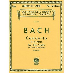 J.S Bach: Violin Concerto No.1 In A Minor BWV1041 (Violin/Piano)