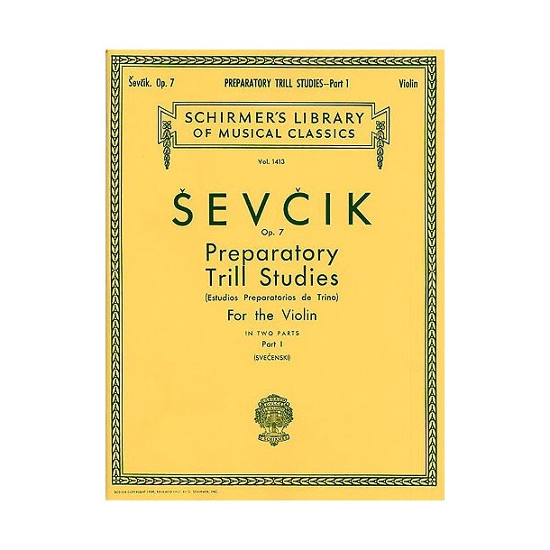Otakar Sevcik: Preparatory Trill Studies Book 1 Op.7 (Violin)