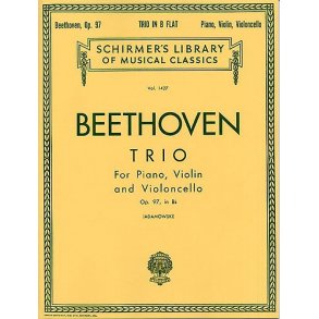 Beethoven: Piano Trio In B Flat 'Archduke' Op.97 (Score)