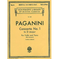 Niccolo Paganini: Violin Concerto No.1 In D First Movement (Violin/Piano)
