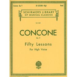 Giuseppe Concone: Fifty Lessons For High Voice Op.9