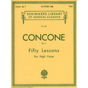 Giuseppe Concone: Fifty Lessons For High Voice Op.9