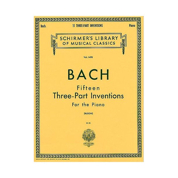 J.S Bach: Fifteen Three-Part Inventions (Busoni)