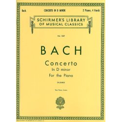 Johann Sebastian Bach: Keyboard Concerto In D Minor (2 Piano Score)