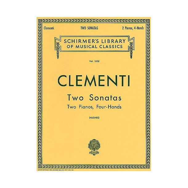 Muzio Clementi: Two Sonatas (2 Pianos)