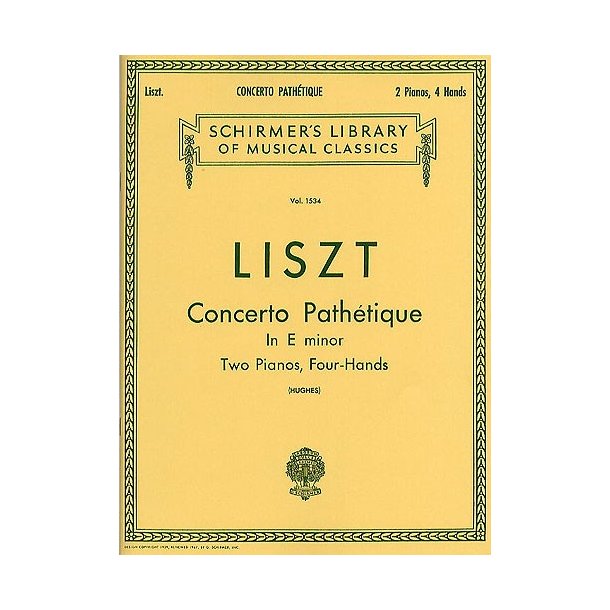 Franz Liszt: Concerto Pathetique In E Minor (2 Pianos)