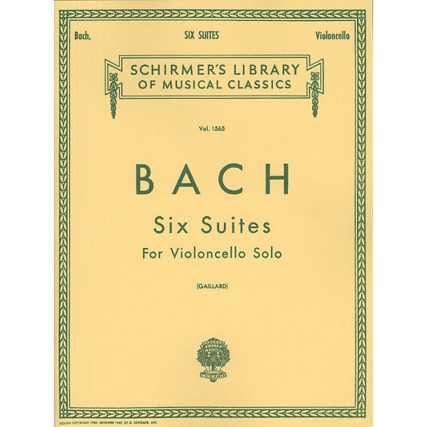 J.S. Bach: Six Suites For Violoncello Solo