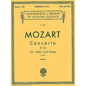 W.A. Mozart: Violin Concerto No.3 In G K.216 (Violin/Piano)