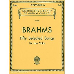 Johannes Brahms: Fifty Selected Songs For Low Voice