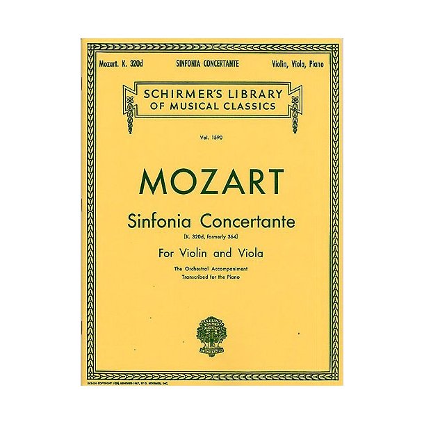 W.A. Mozart: Sinfonia Concertante (Score/Parts)