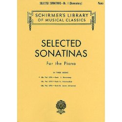 Selected Sonatinas For Piano: Book 1 Elementary